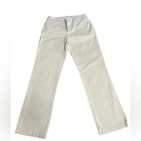 Dockers Light Khaki Straight Leg Cotton  Work Office Pants Women’s size 4 - Picture 1 of 11
